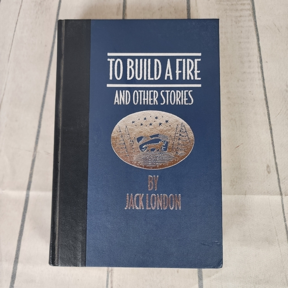 Vintage 90s Jack London To Build A Fire and Other Stories Hardcover